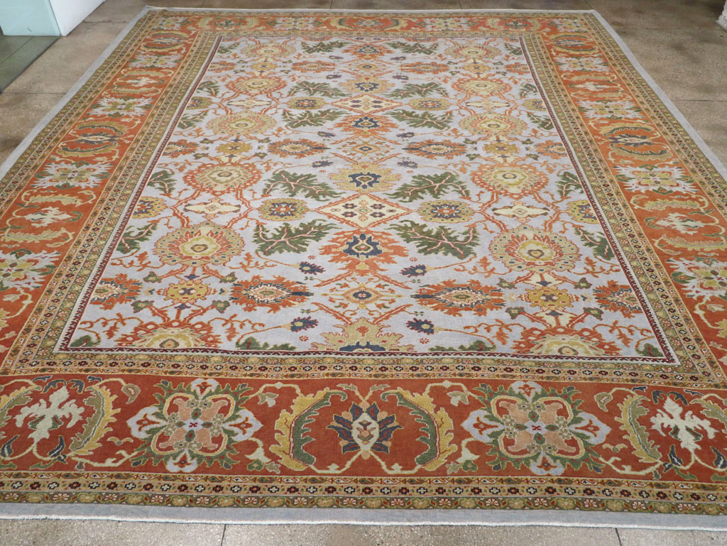 Antique Persian Sultanabad Large Square Carpet, No.30771 - Staging