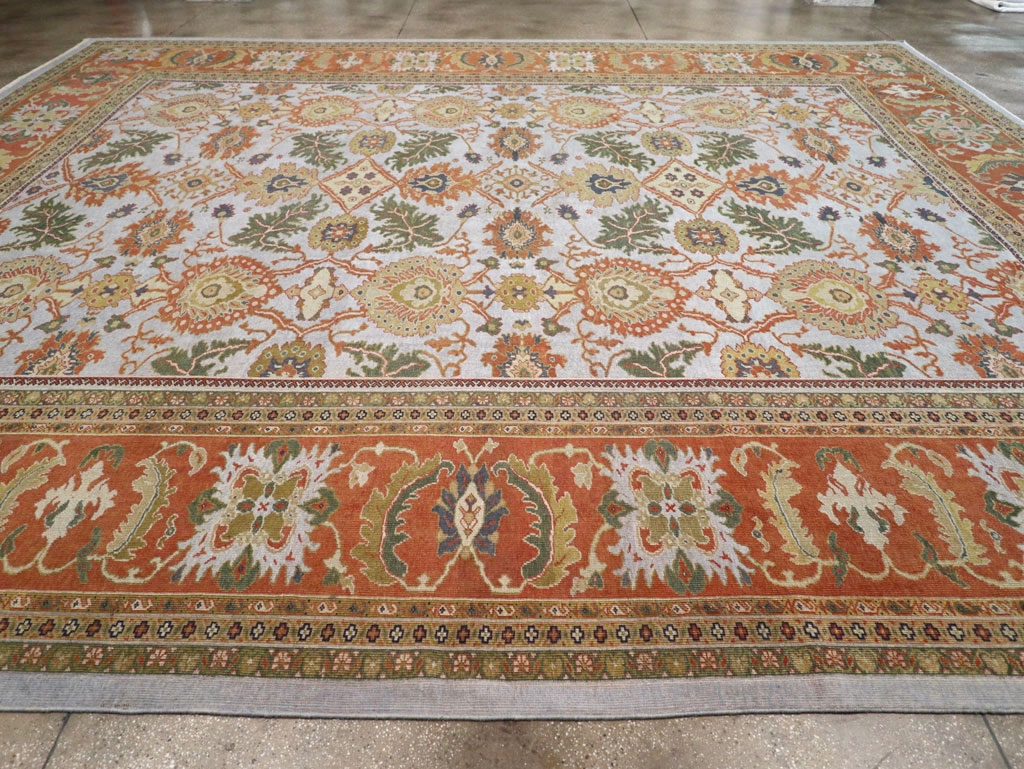 Antique Persian Sultanabad Large Square Carpet, No.30771 - Staging