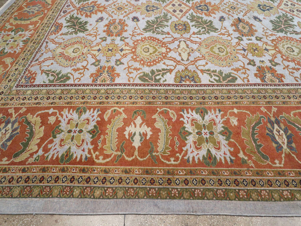 Antique Persian Sultanabad Large Square Carpet, No.30771 - Staging