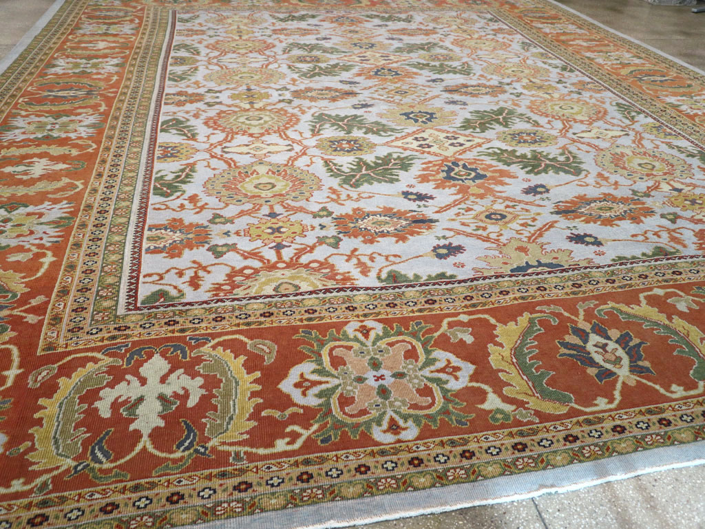 Antique Persian Sultanabad Large Square Carpet, No.30771 - Staging