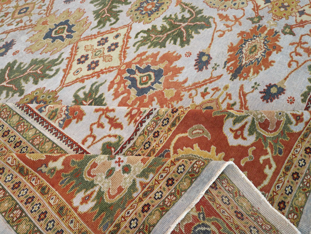 Antique Persian Sultanabad Large Square Carpet, No.30771 - Staging