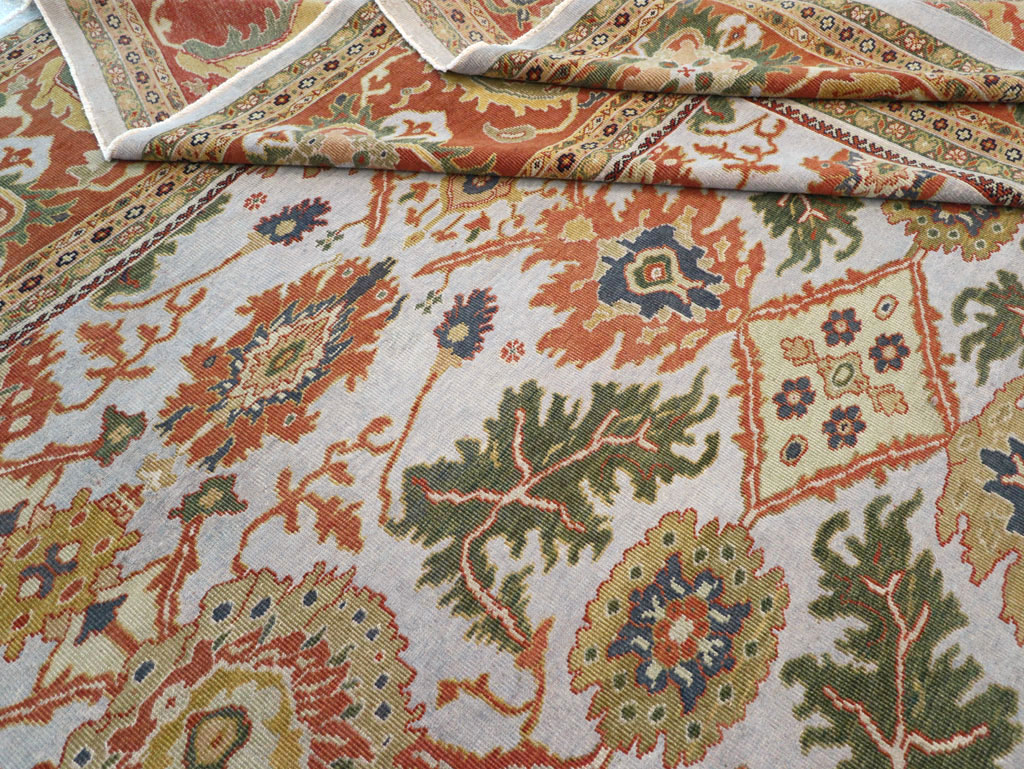 Antique Persian Sultanabad Large Square Carpet, No.30771 - Staging