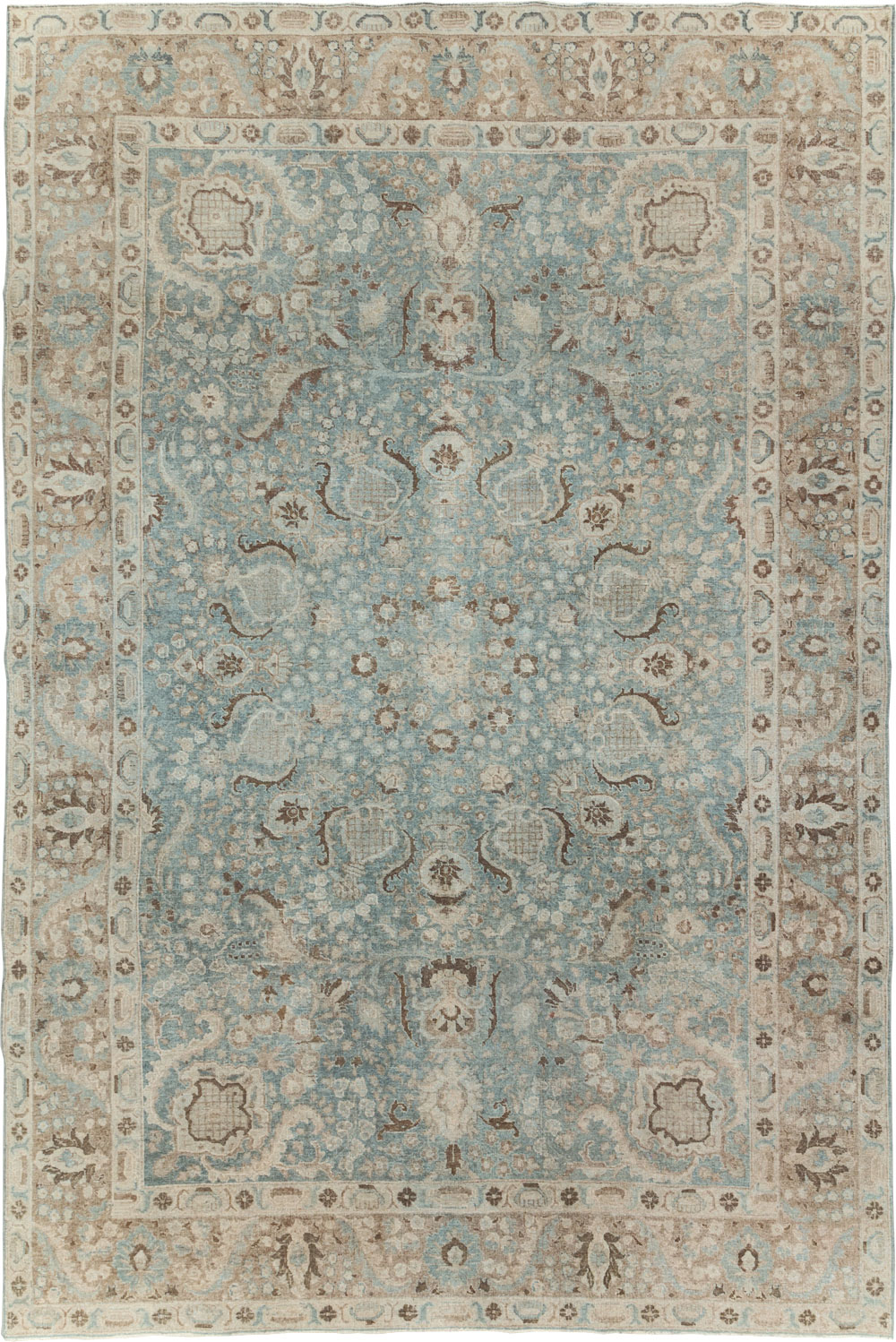 Antique Persian Tabriz Carpet, No.30776 - Staging