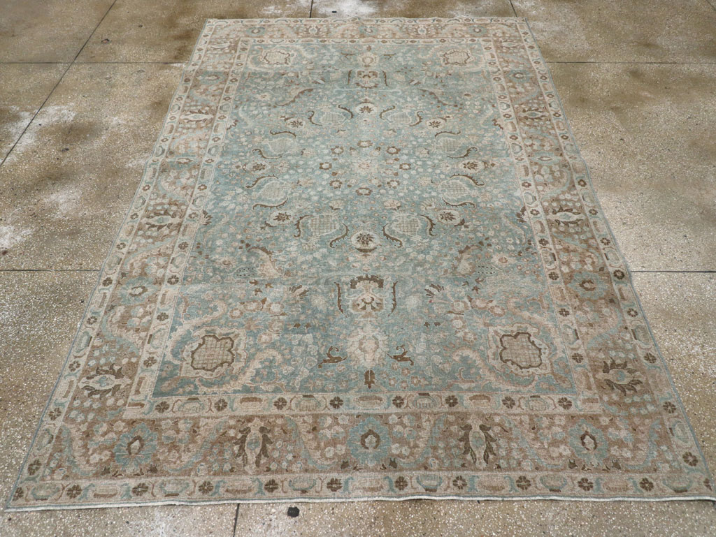 Antique Persian Tabriz Carpet, No.30776 - Staging