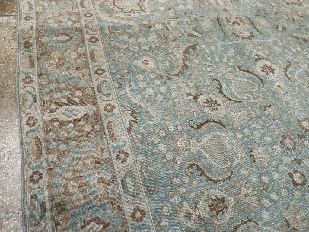 Antique Persian Tabriz Carpet, No.30776 - Staging
