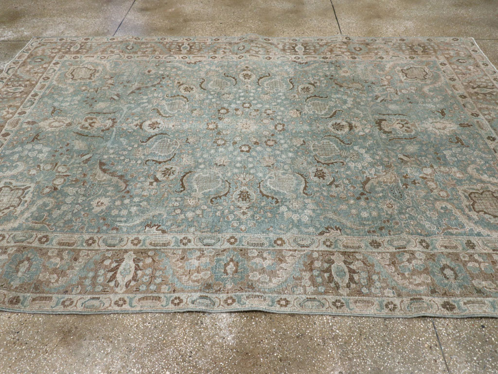 Antique Persian Tabriz Carpet, No.30776 - Staging
