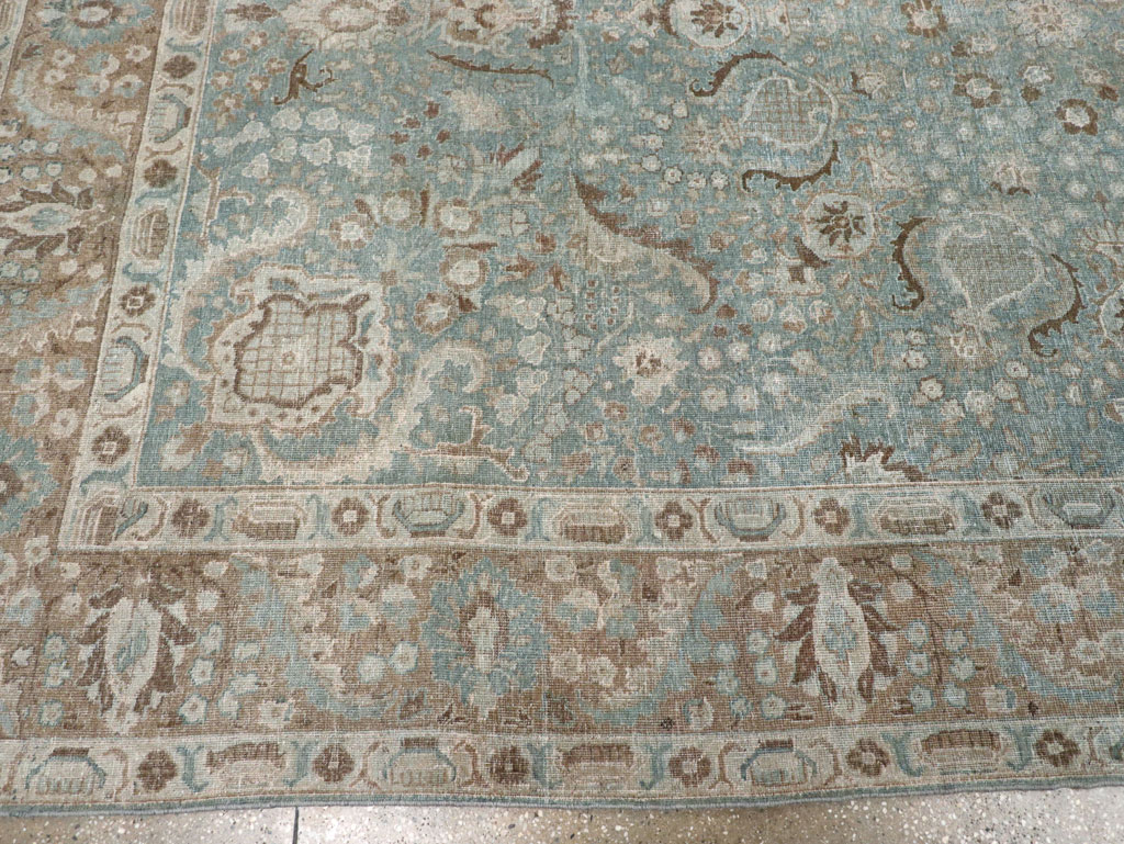 Antique Persian Tabriz Carpet, No.30776 - Staging