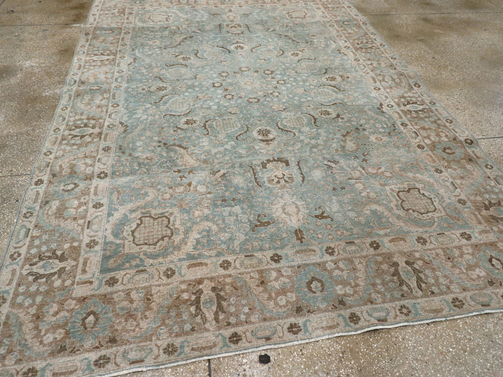 Antique Persian Tabriz Carpet, No.30776 - Staging