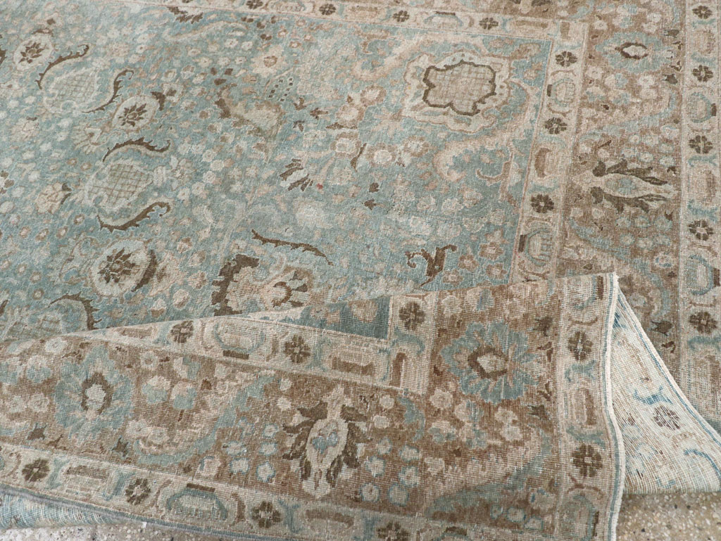 Antique Persian Tabriz Carpet, No.30776 - Staging