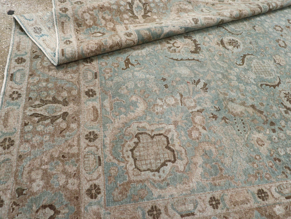 Antique Persian Tabriz Carpet, No.30776 - Staging