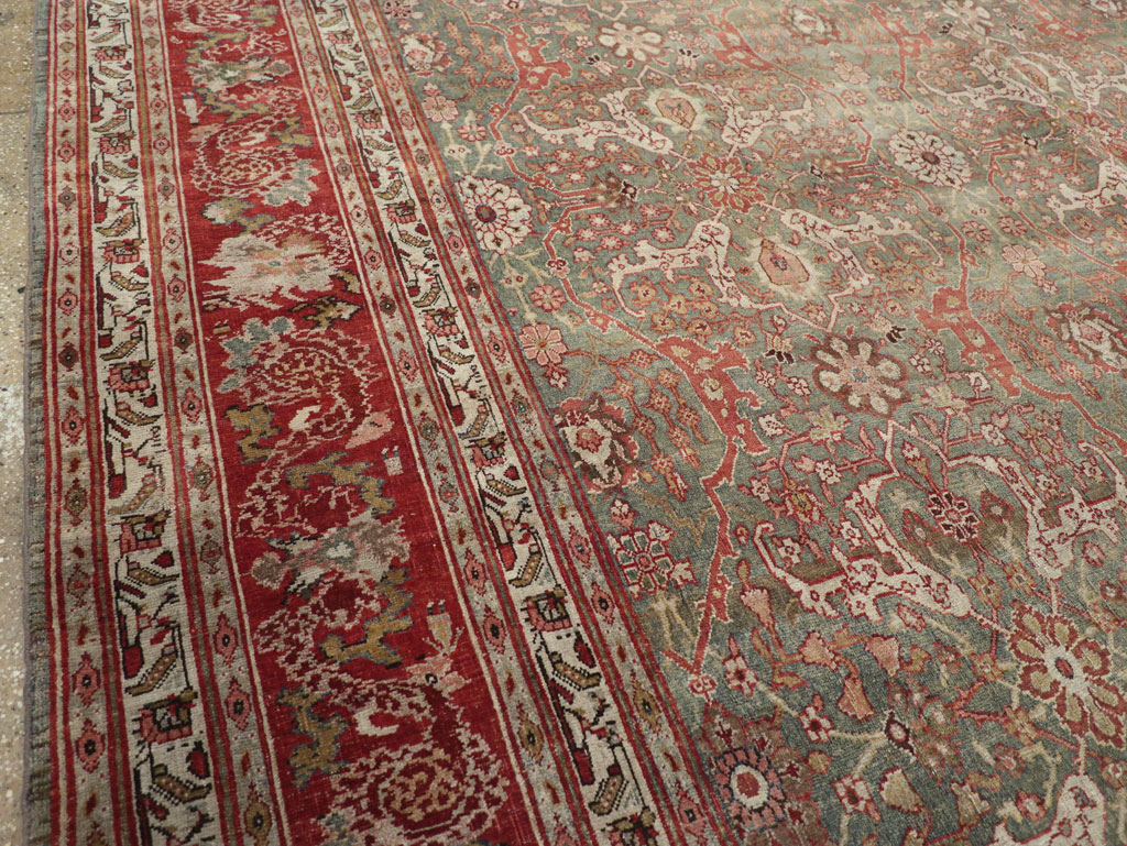 Antique Persian Bidjar Large Carpet, No.30778 - Staging