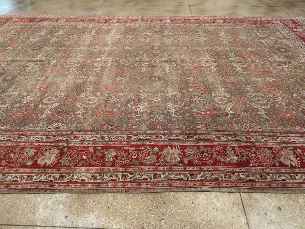 Antique Persian Bidjar Large Carpet, No.30778 - Staging