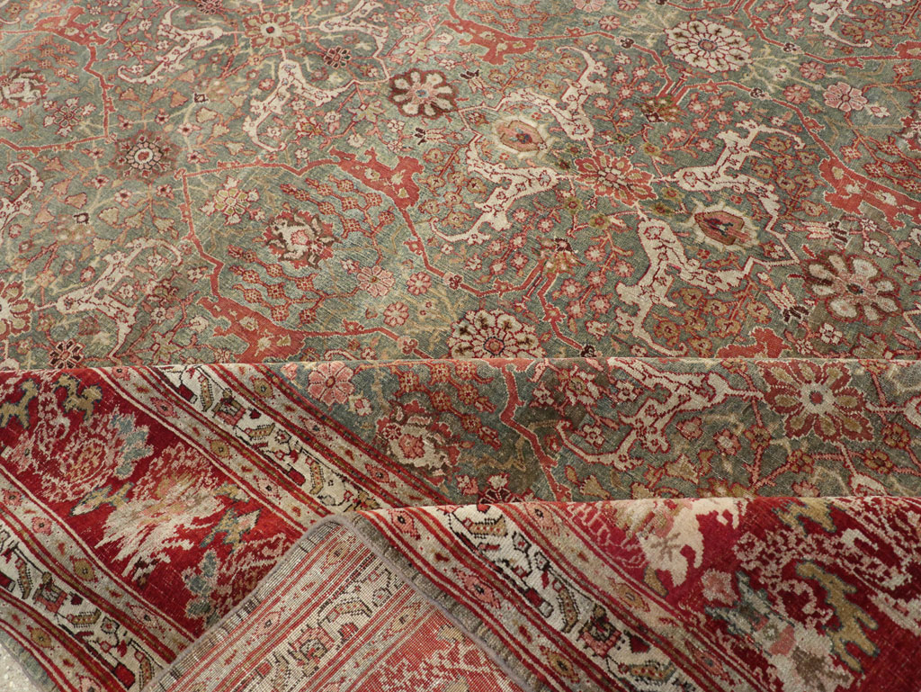 Antique Persian Bidjar Large Carpet, No.30778 - Staging