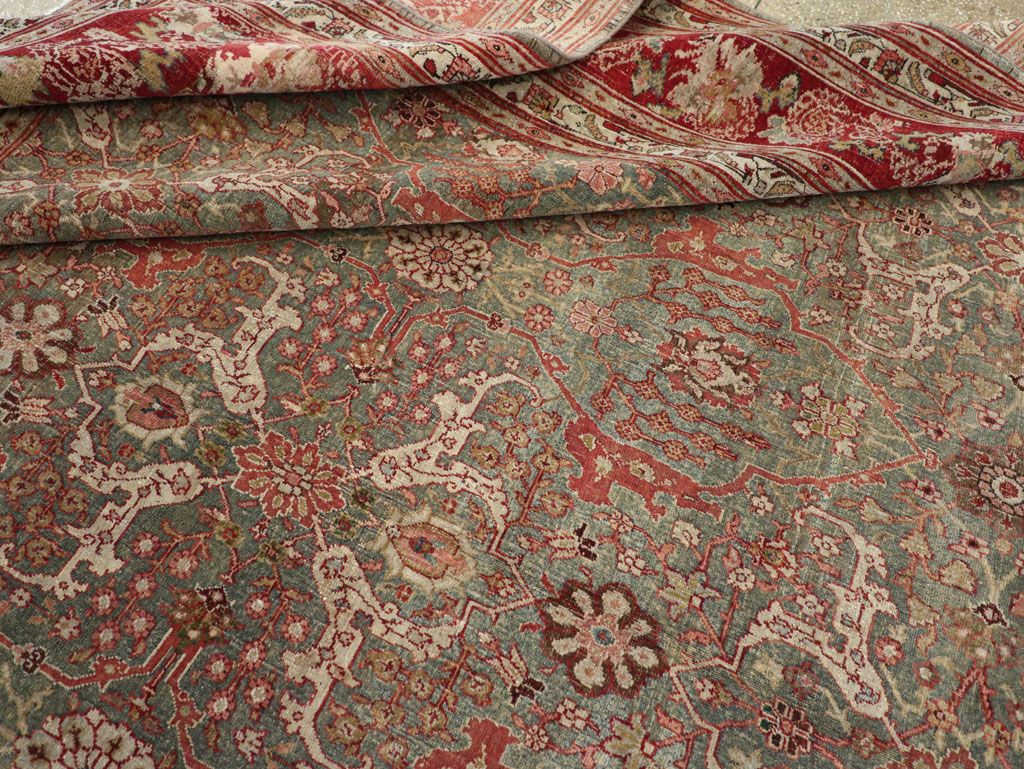 Antique Persian Bidjar Large Carpet, No.30778 - Staging