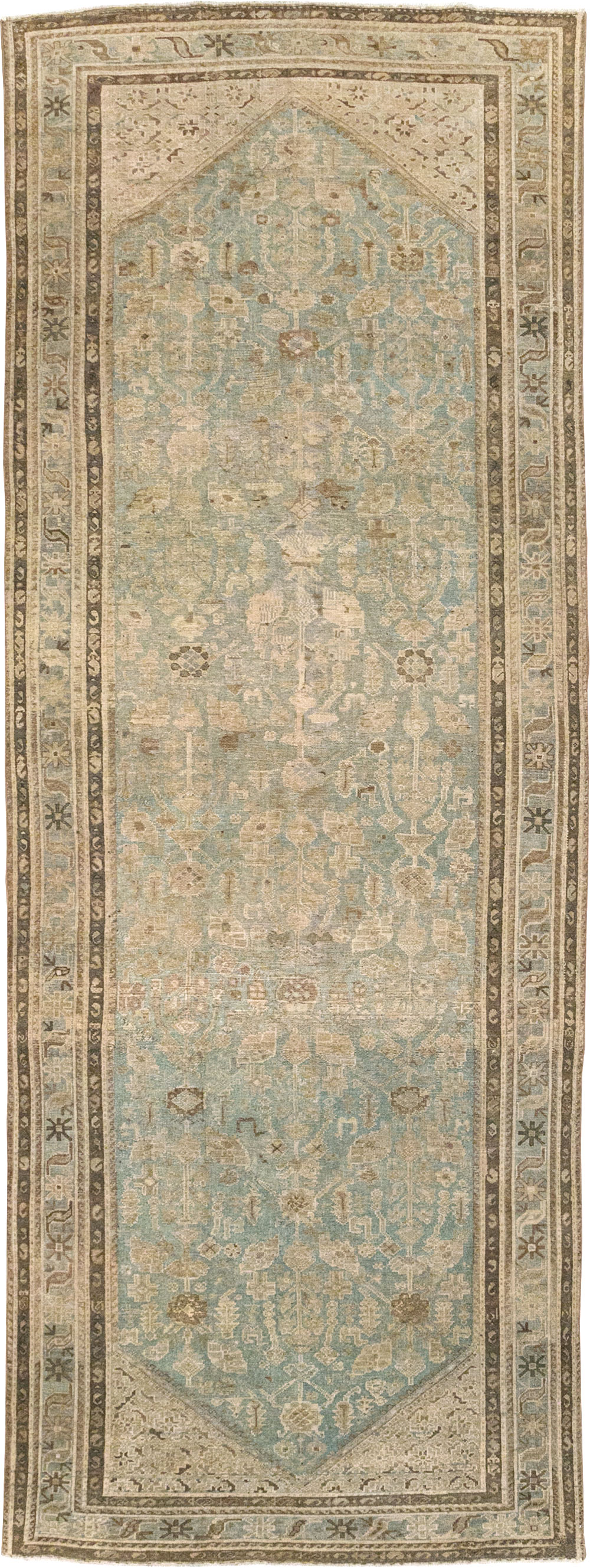 Vintage Persian Malayer Rug, No.30779 - Staging