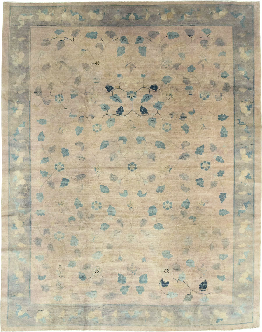 Vintage Chinese Room Size Carpet, No.30785 - Staging