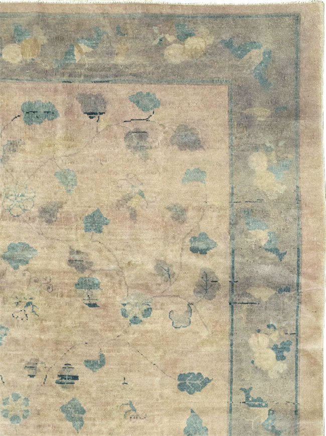 Vintage Chinese Room Size Carpet, No.30785 - Staging
