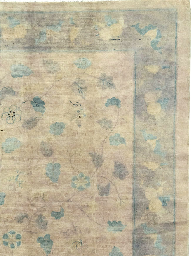 Vintage Chinese Room Size Carpet, No.30785 - Staging
