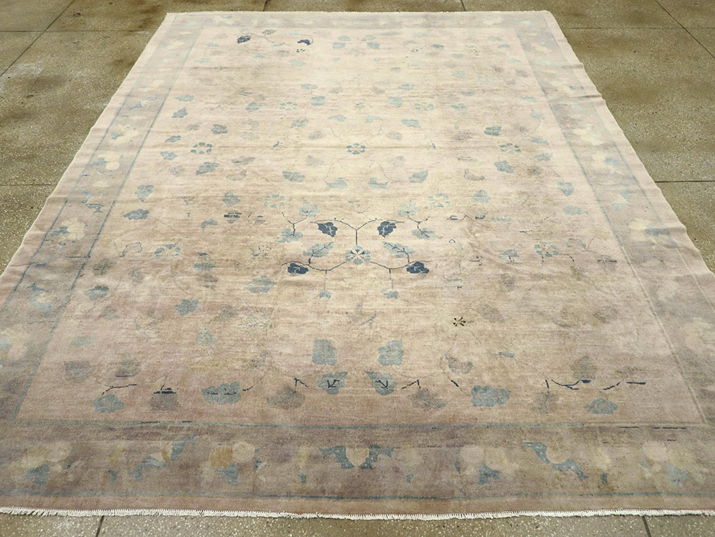 Vintage Chinese Room Size Carpet, No.30785 - Staging