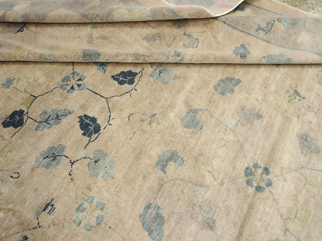 Vintage Chinese Room Size Carpet, No.30785 - Staging