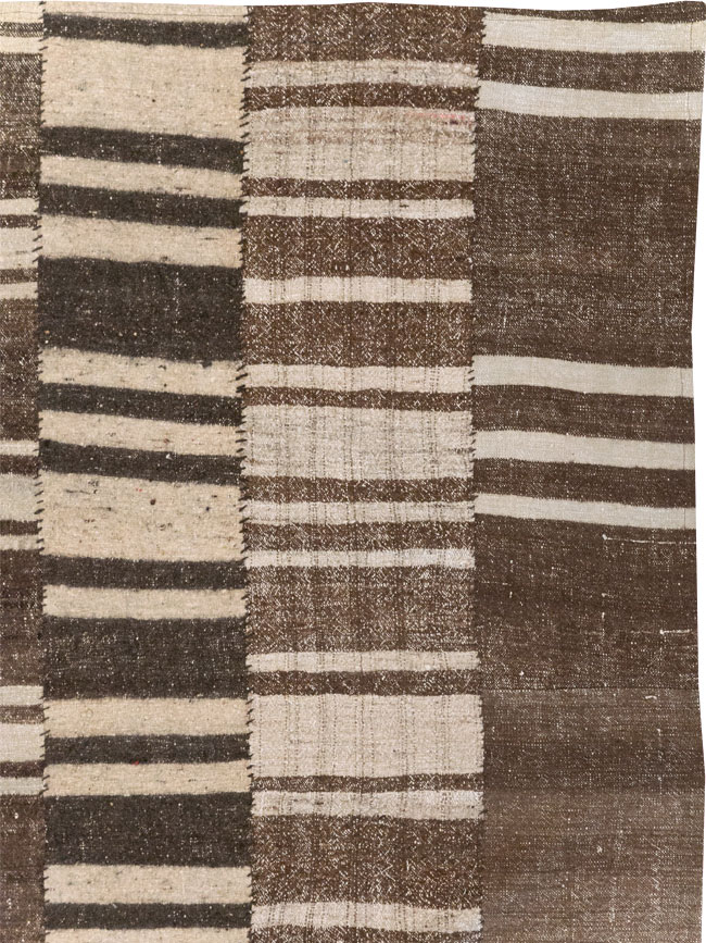 Modern Turkish Flatweave Room Size Carpet, No.30788 - Staging