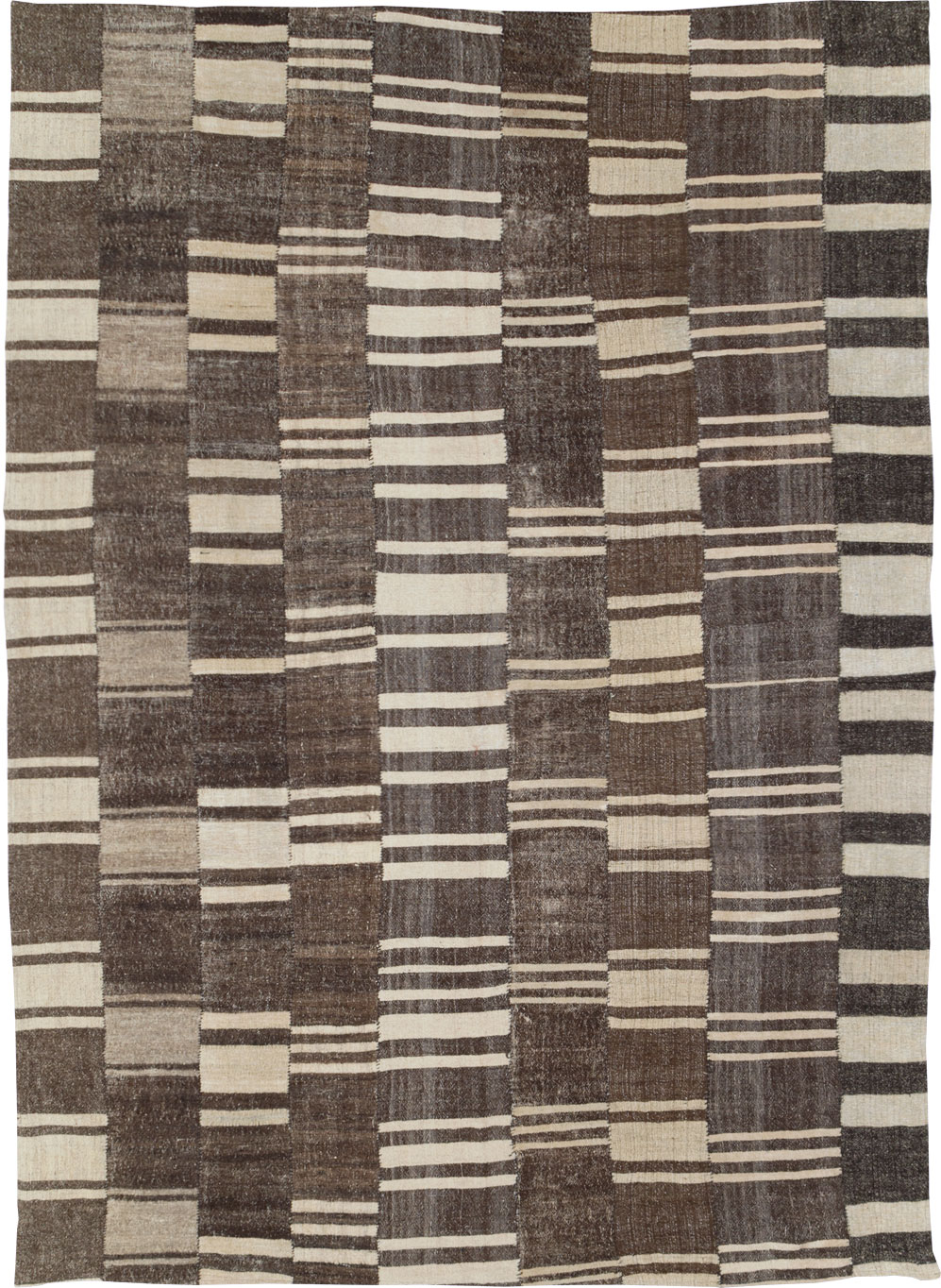 Modern Turkish Flatweave Kilim, No.30789 - Staging