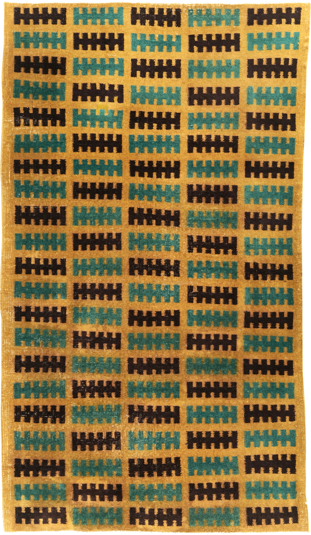 Vintage Turkish Anatolian Deco Rug, No.30794 - Staging