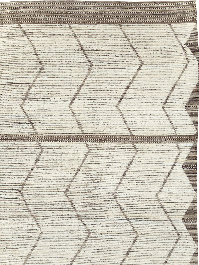 Moroccan Inspired Contemporary Turkish Large Room Size Carpet, No.30801 - Staging