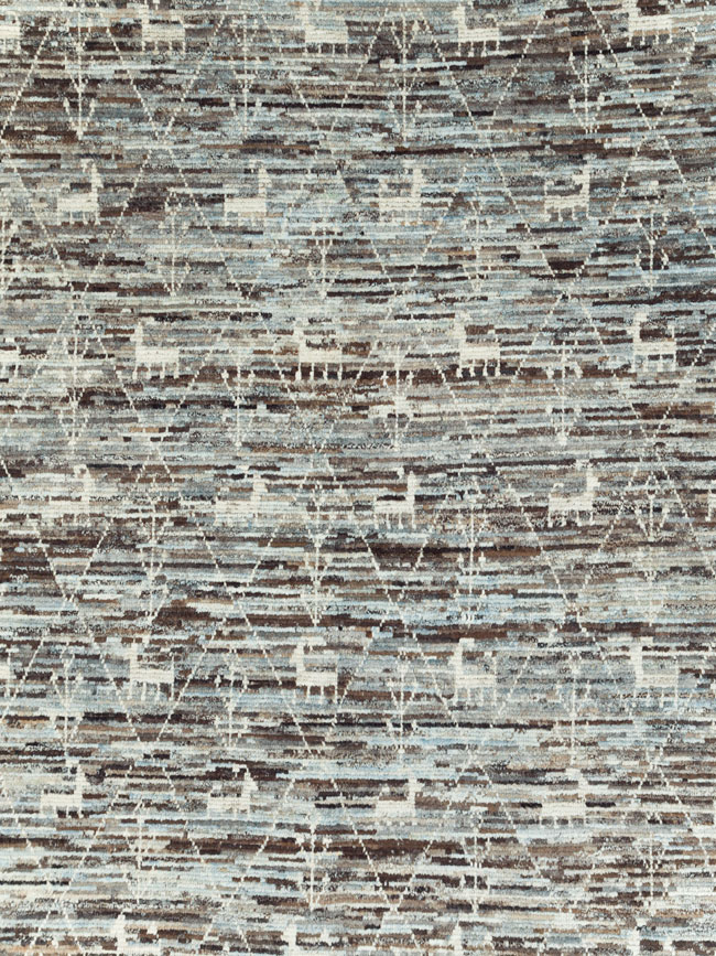 Moroccan Inspired Turkish Room Size Carpet, No.30802 - Staging