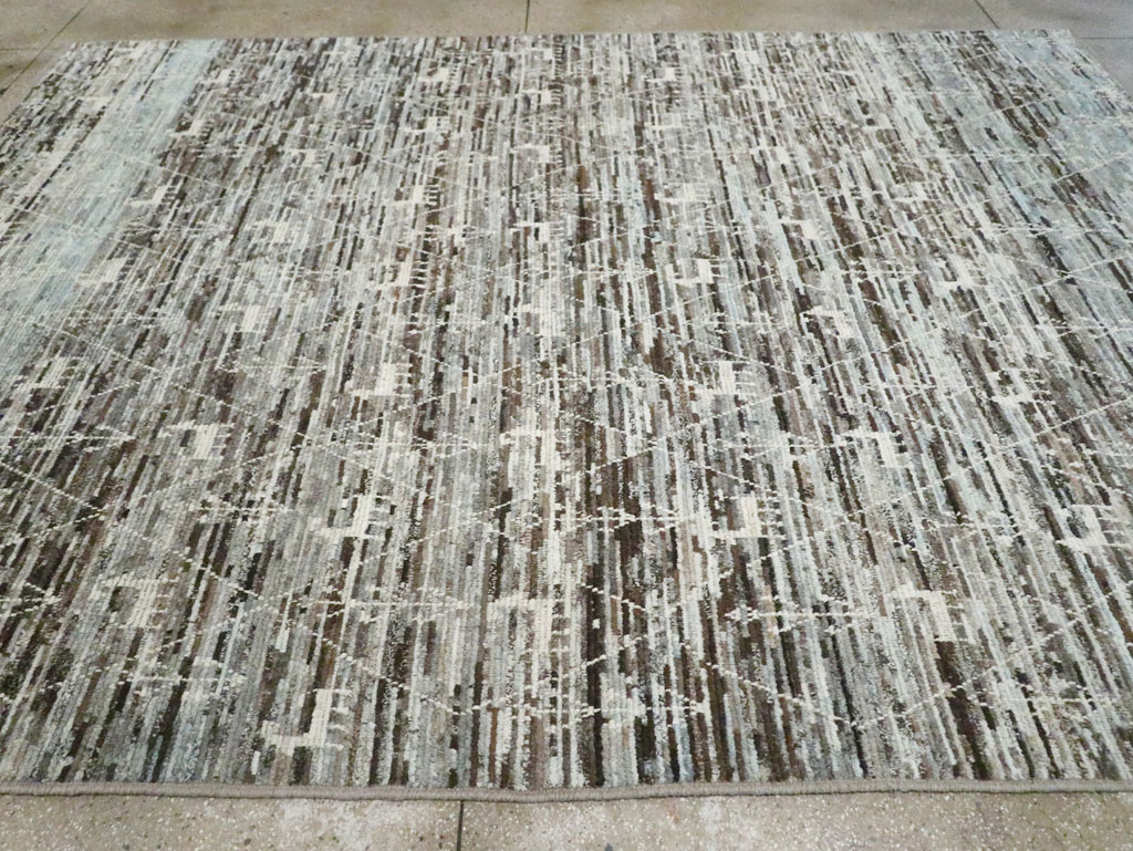 Moroccan Inspired Turkish Room Size Carpet, No.30802 - Staging