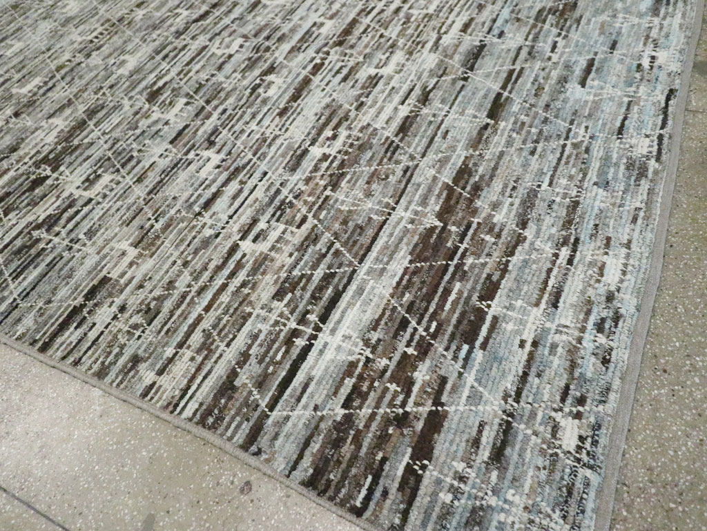 Moroccan Inspired Turkish Room Size Carpet, No.30802 - Staging