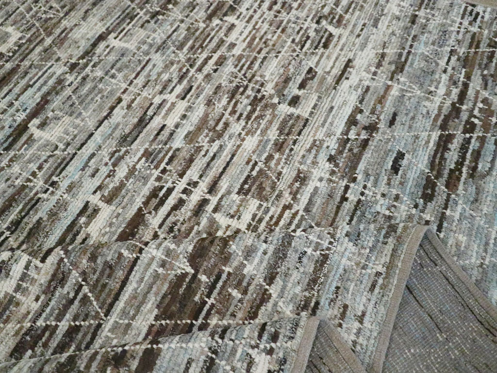 Moroccan Inspired Turkish Room Size Carpet, No.30802 - Staging