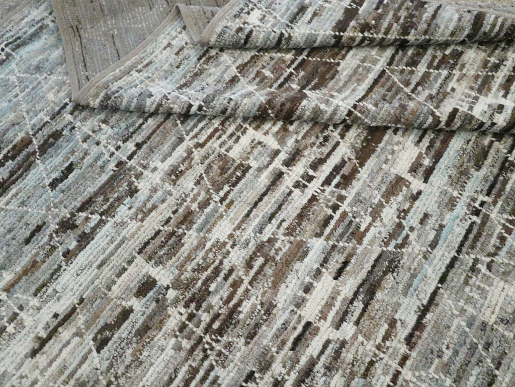 Moroccan Inspired Turkish Room Size Carpet, No.30802 - Staging