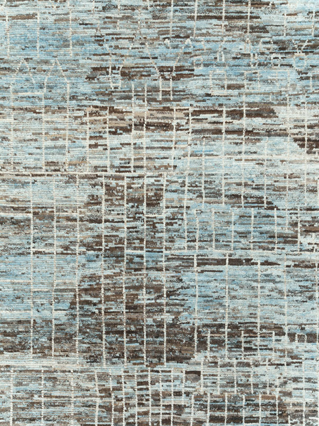 Moroccan Inspired Contemporary Turkish Room Size Carpet, No.30804 - Staging