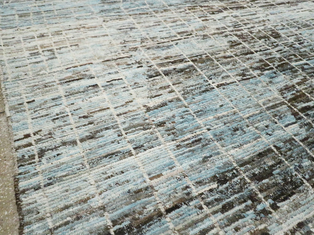 Moroccan Inspired Contemporary Turkish Room Size Carpet, No.30804 - Staging