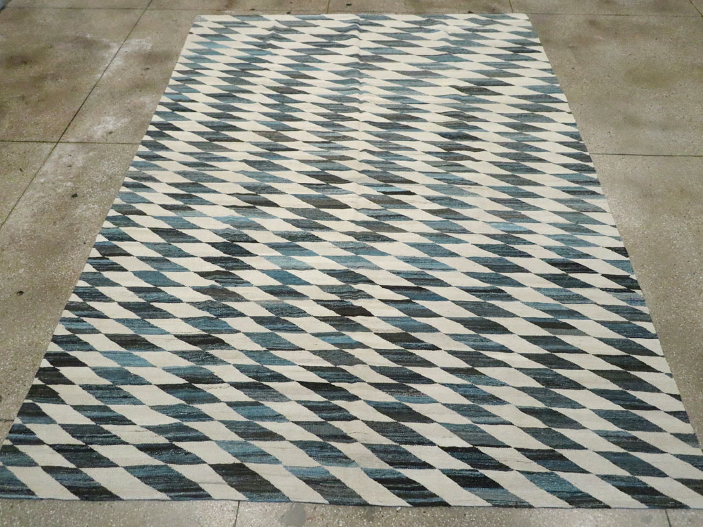 Modern Turkish Flatweave, No.30806 - Staging
