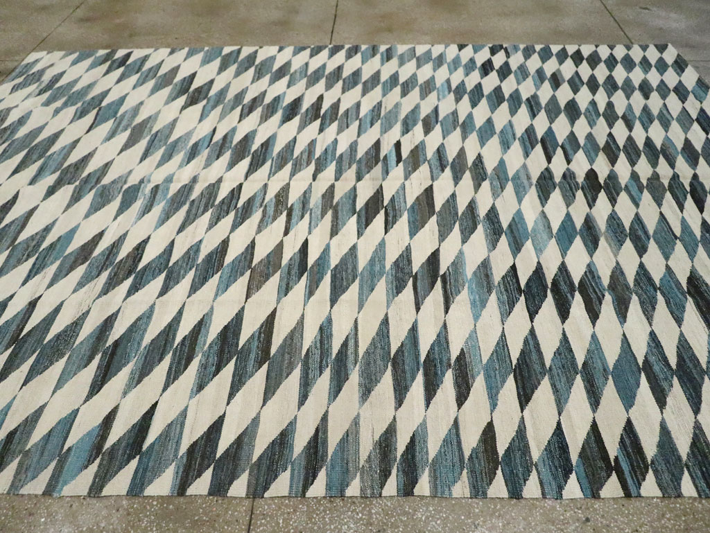 Modern Turkish Flatweave, No.30806 - Staging