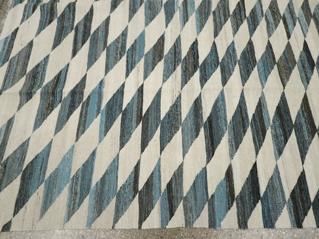 Modern Turkish Flatweave, No.30806 - Staging