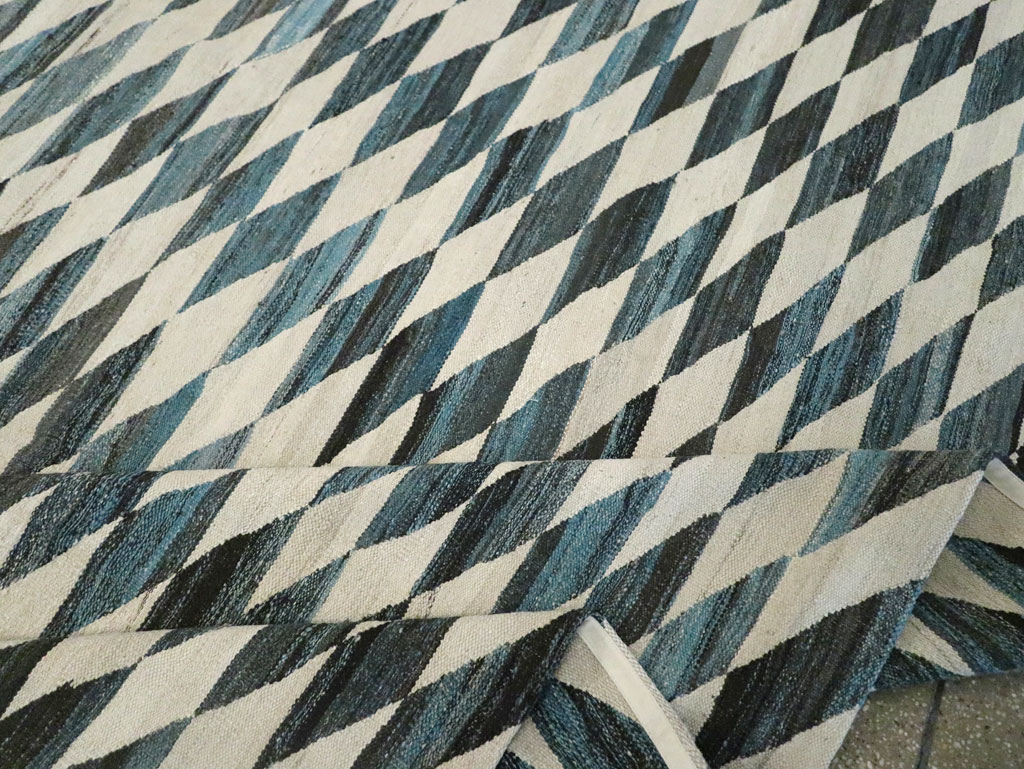 Modern Turkish Flatweave, No.30806 - Staging