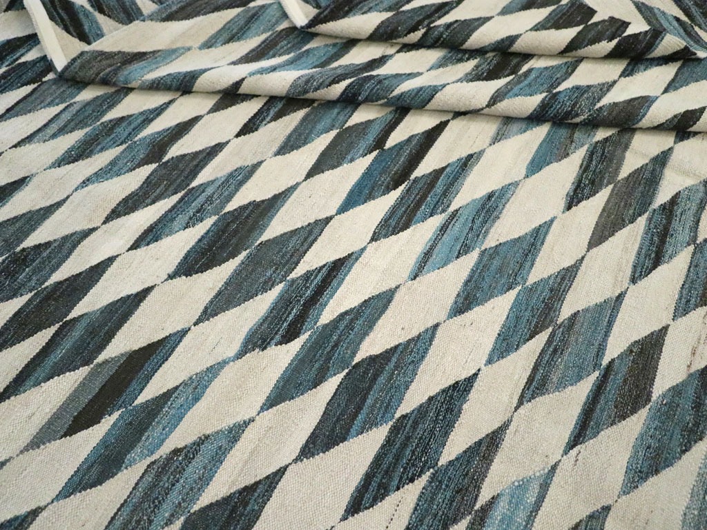Modern Turkish Flatweave, No.30806 - Staging