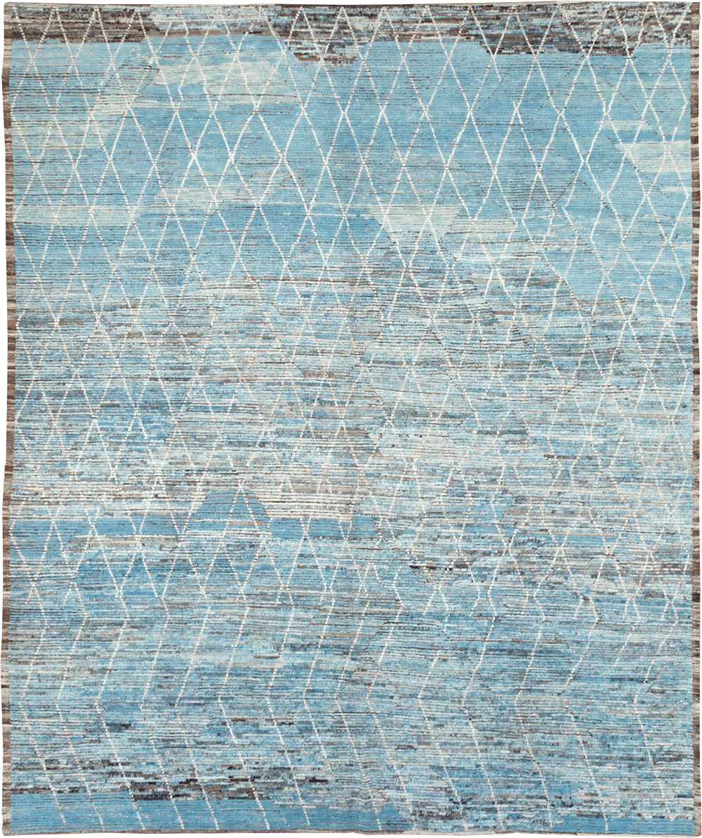 Moroccan Inspired Contemporary Turkish Large Room Size Carpet, No.30808 - Staging