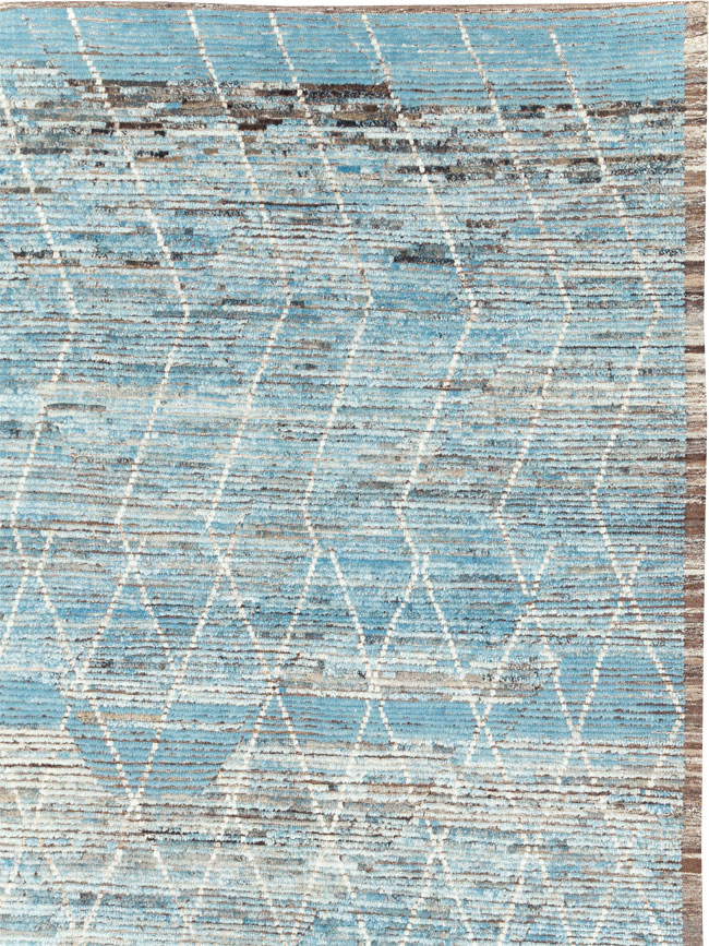 Moroccan Inspired Contemporary Turkish Large Room Size Carpet, No.30808 - Staging