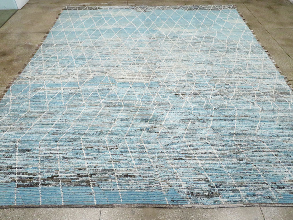 Moroccan Inspired Contemporary Turkish Large Room Size Carpet, No.30808 - Staging
