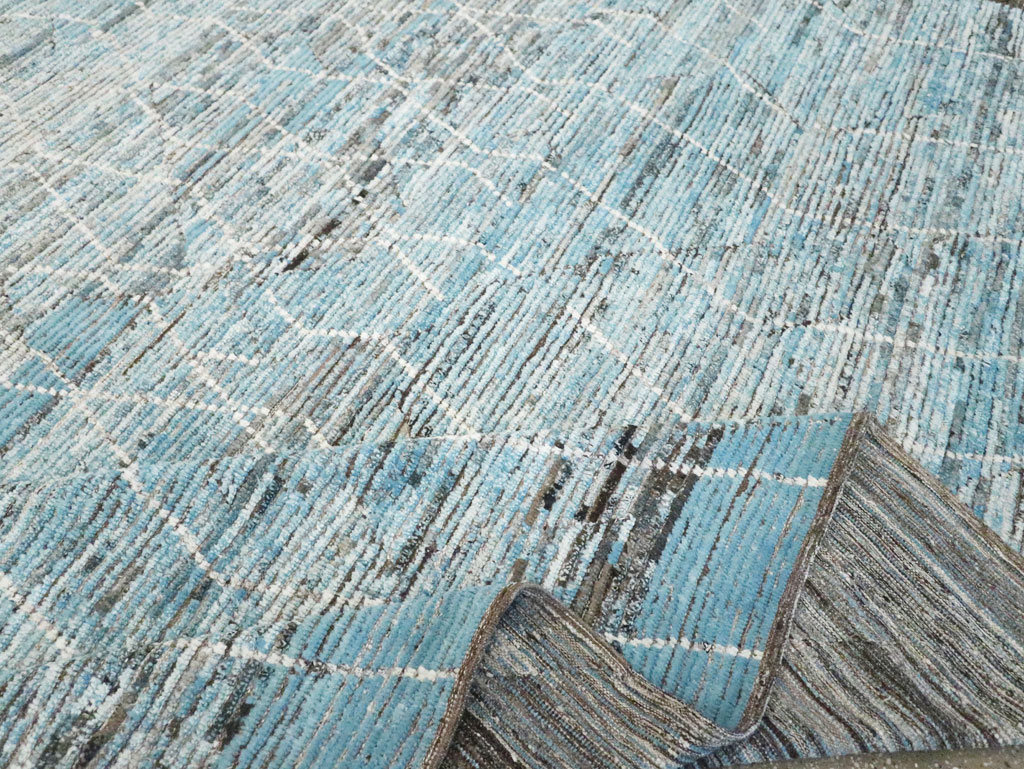 Moroccan Inspired Contemporary Turkish Large Room Size Carpet, No.30808 - Staging