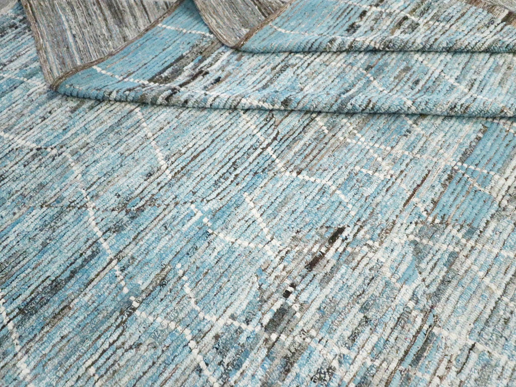 Moroccan Inspired Contemporary Turkish Large Room Size Carpet, No.30808 - Staging