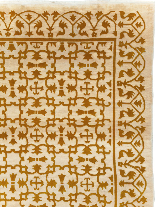 Vintage Indian Continental Large Room Size Carpet, No.30814 - Staging