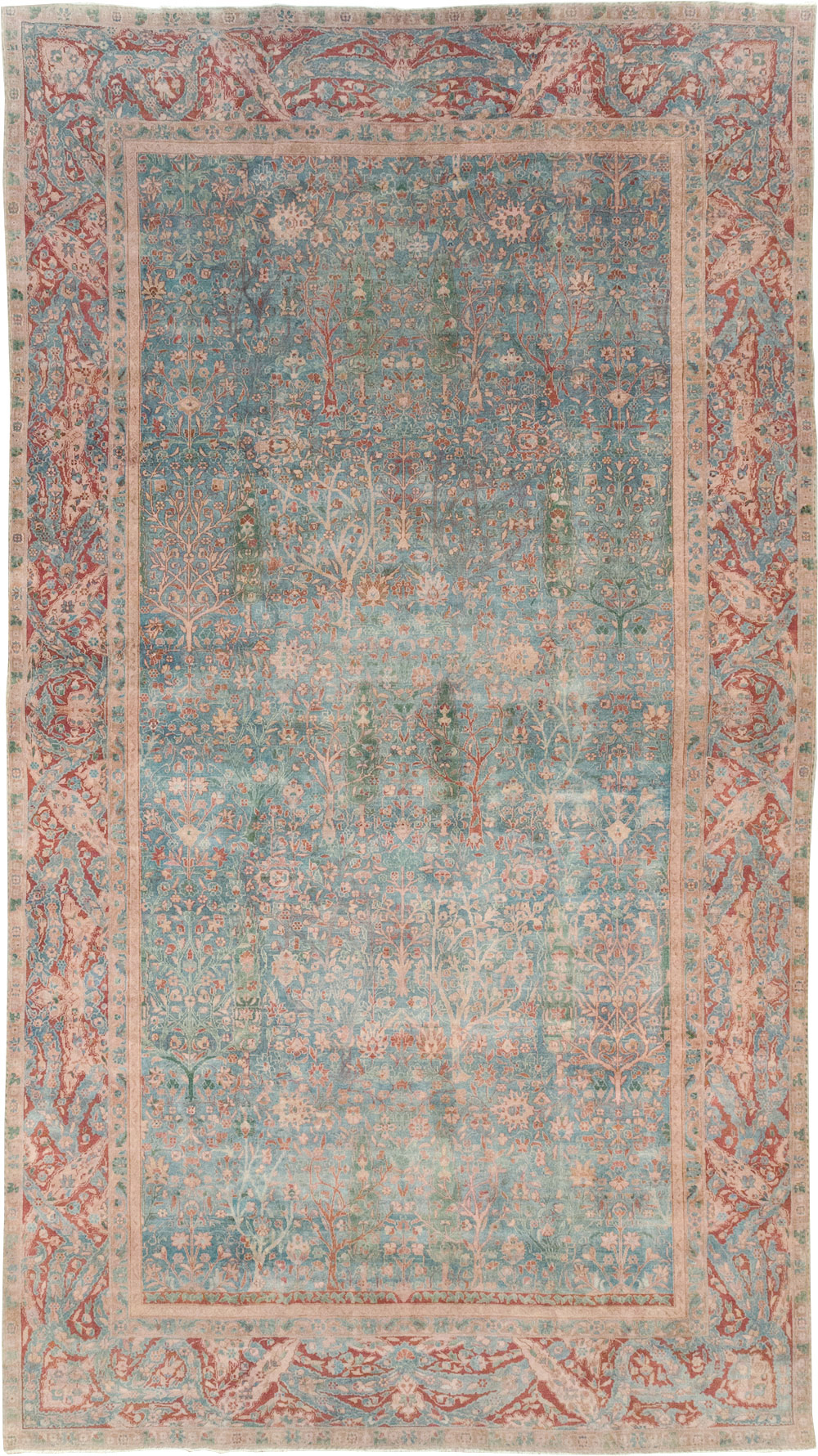 Vintage Indian Lahore Oversize Carpet, No.30820 - Staging