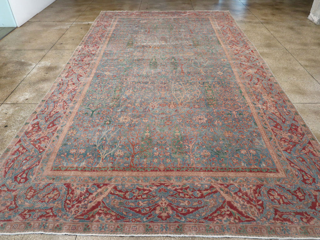Vintage Indian Lahore Oversize Carpet, No.30820 - Staging