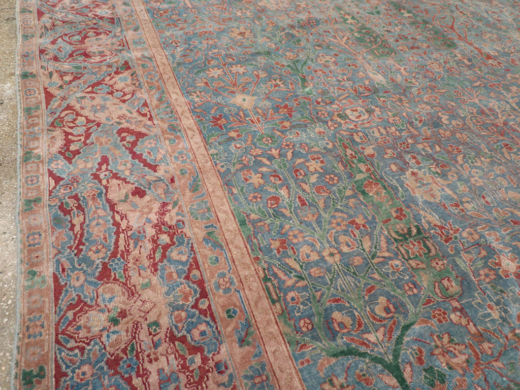 Vintage Indian Lahore Oversize Carpet, No.30820 - Staging