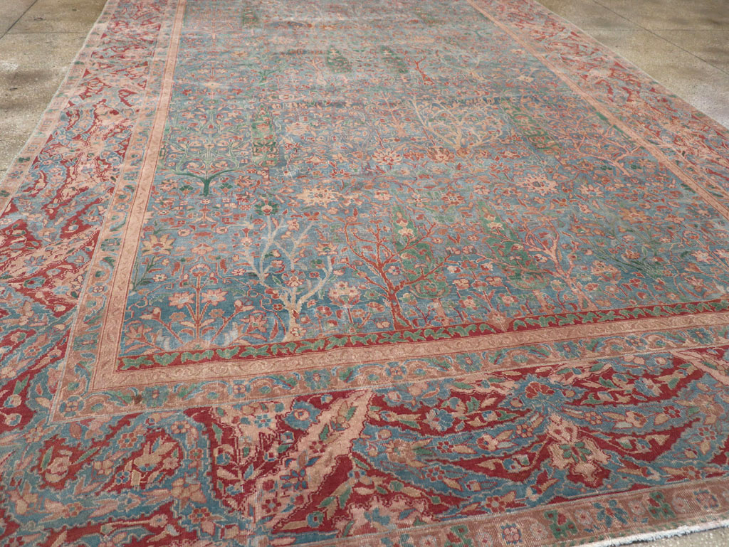 Vintage Indian Lahore Oversize Carpet, No.30820 - Staging